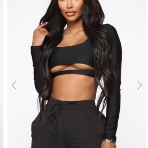 Fashion nova cutout crop